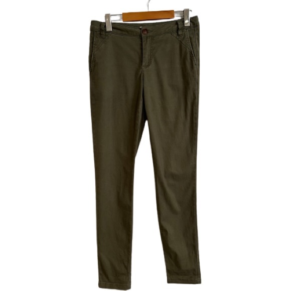 Maurices Army Green Chino Straight Leg Pants - Picture 1 of 7